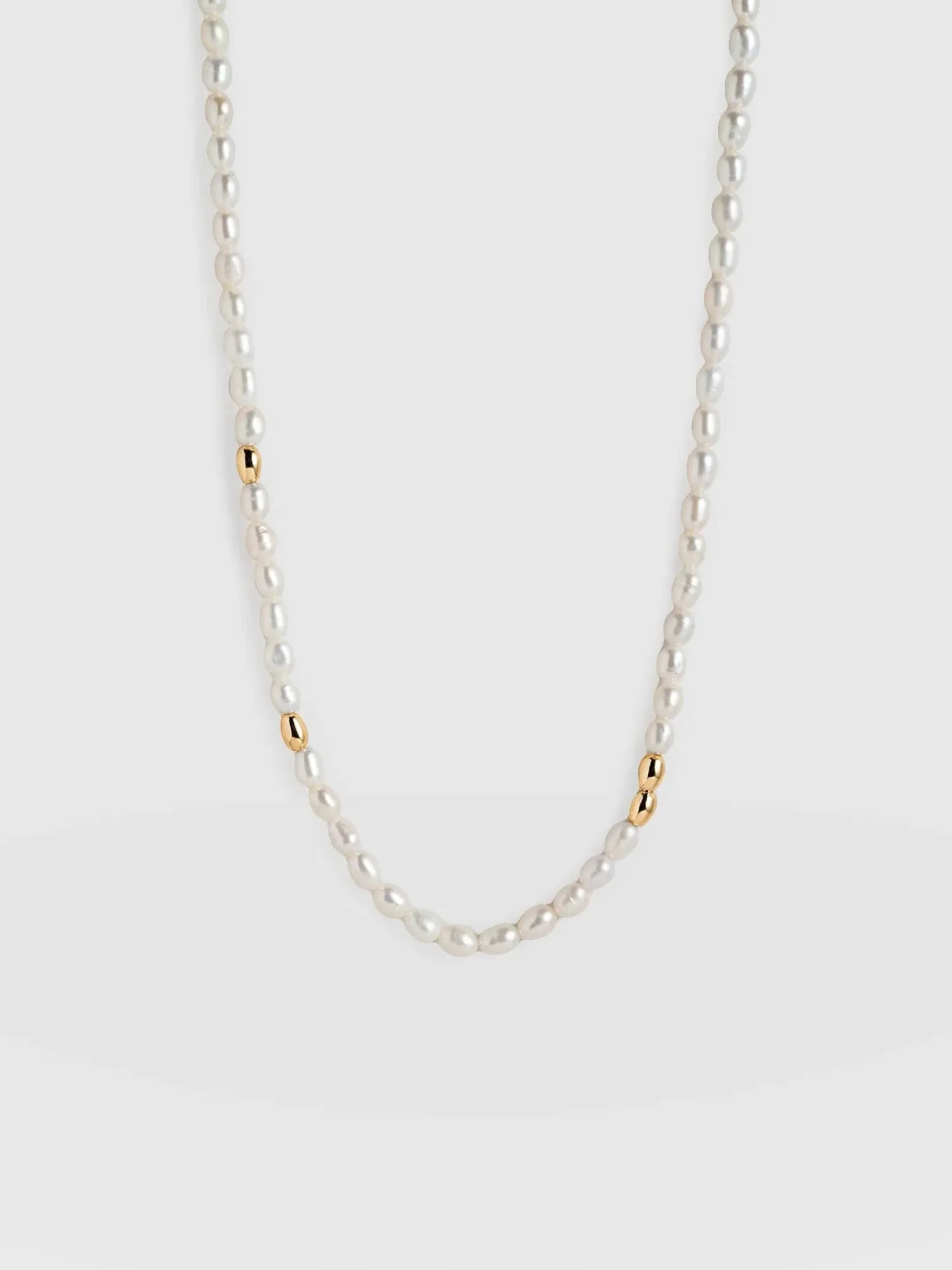 Outlet Saint and Sofia Jacqueline Pearl Necklace - Gold