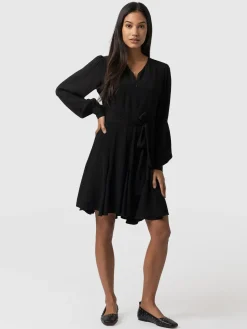 Clearance Saint and Sofia Joselyn Mini Dress - Black