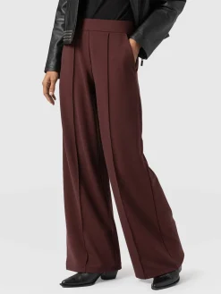 Outlet Saint and Sofia Keller Wide Leg Pant - Maroon