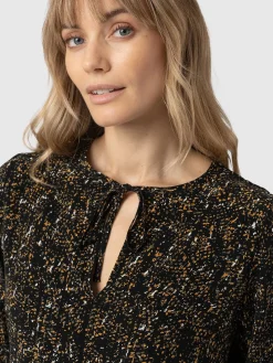 Outlet Saint and Sofia Kristen Blouse - Ditsy Leopard