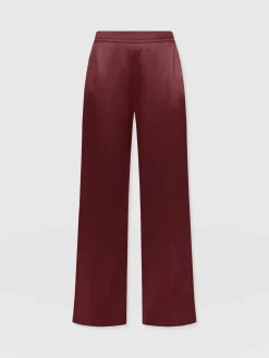 Best Saint and Sofia Langley Wide Leg Pant - Maroon