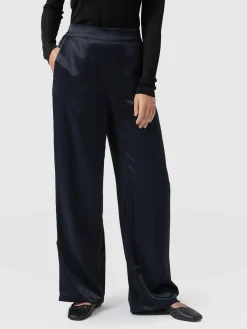 Clearance Saint and Sofia Langley Wide Leg Pant - Navy