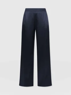 Clearance Saint and Sofia Langley Wide Leg Pant - Navy