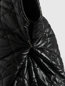 Discount Saint and Sofia Large Stella Quilted Shoulder Tote Bag - Black