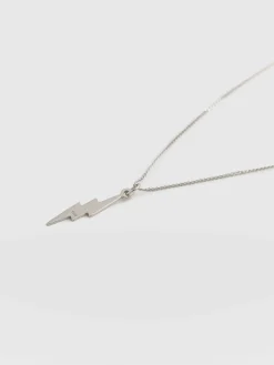 Best Saint and Sofia Lightning Necklace - Silver