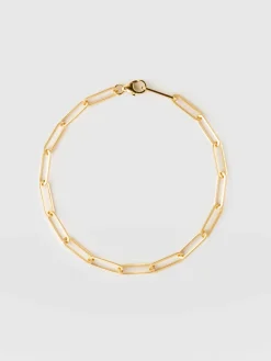 Fashion Saint and Sofia Link Chain Bracelet - Gold