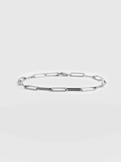 Outlet Saint and Sofia Link Chain Bracelet - Silver