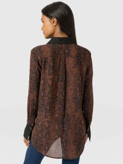 Best Saint and Sofia Madison Shirt - Brown Snake