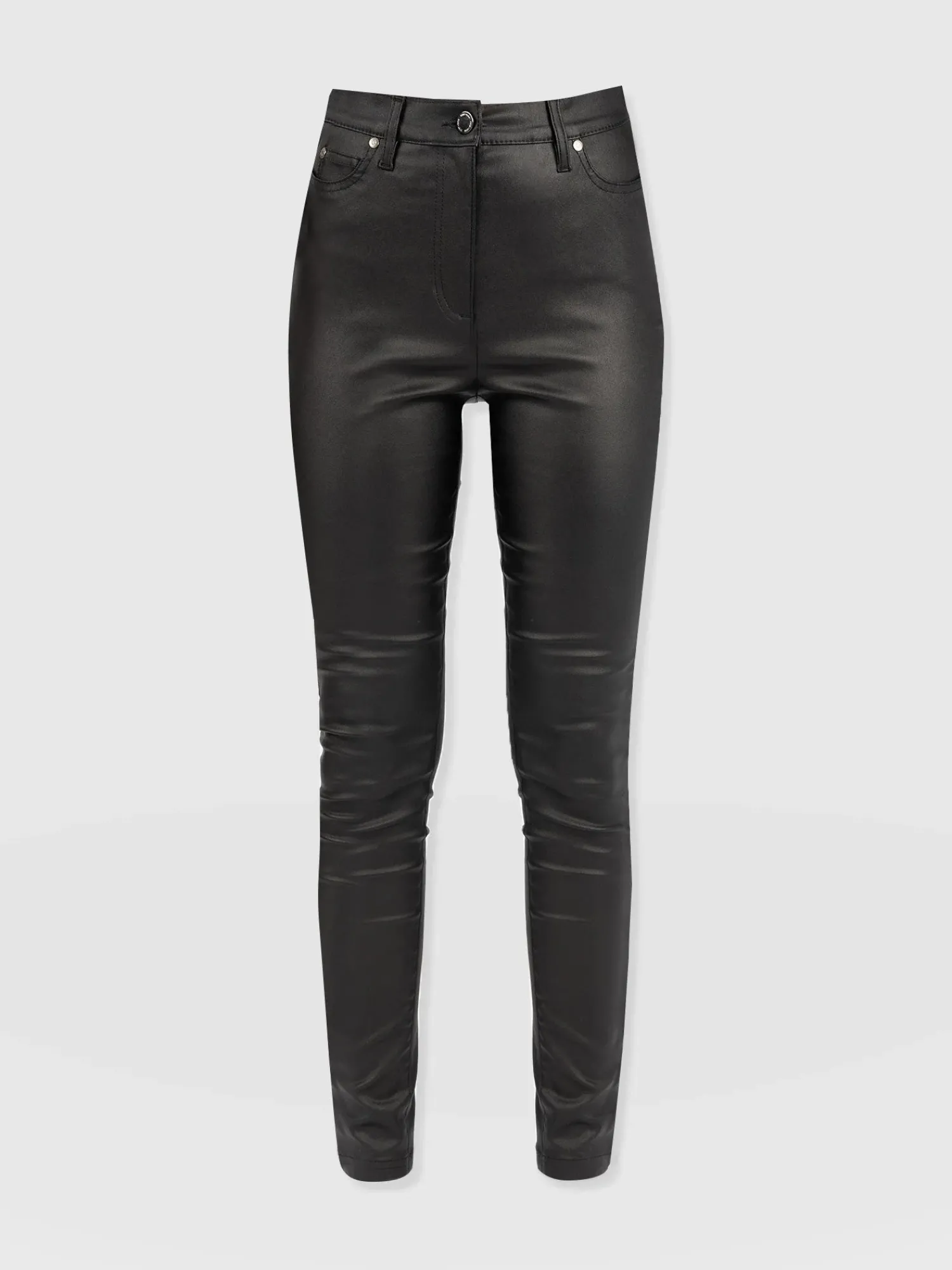 Discount Saint and Sofia Maeva Skinny Pant - Black Coated