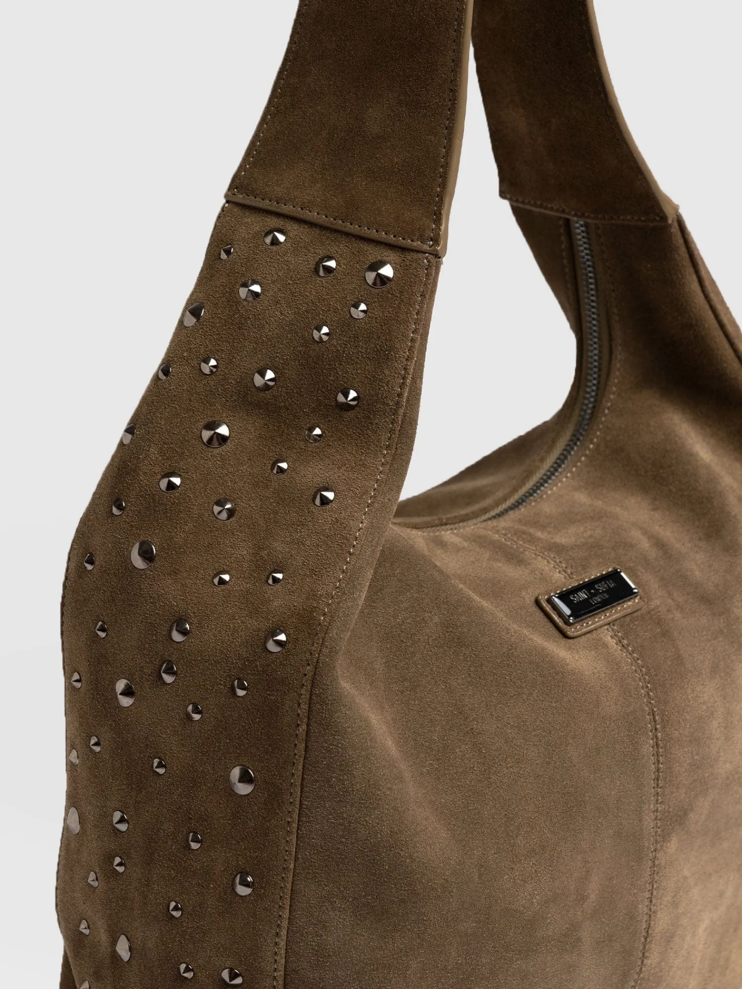 Fashion Saint and Sofia Margot Hobo Shoulder Bag - Khaki