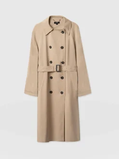 Hot Saint and Sofia Marion Double Breasted Trench - Beige