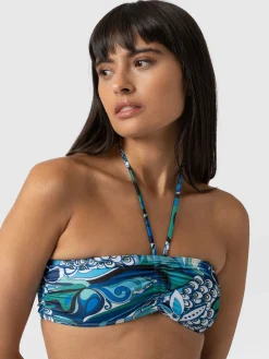 Sale Saint and Sofia Maya Bandeau Bikini Bottom - Paradise