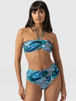 Fashion Saint and Sofia Maya Bandeau Bikini Top - Paradise