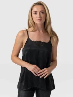 Fashion Saint and Sofia Mia Lace Cami - Black
