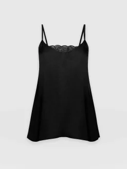 Fashion Saint and Sofia Mia Lace Cami - Black