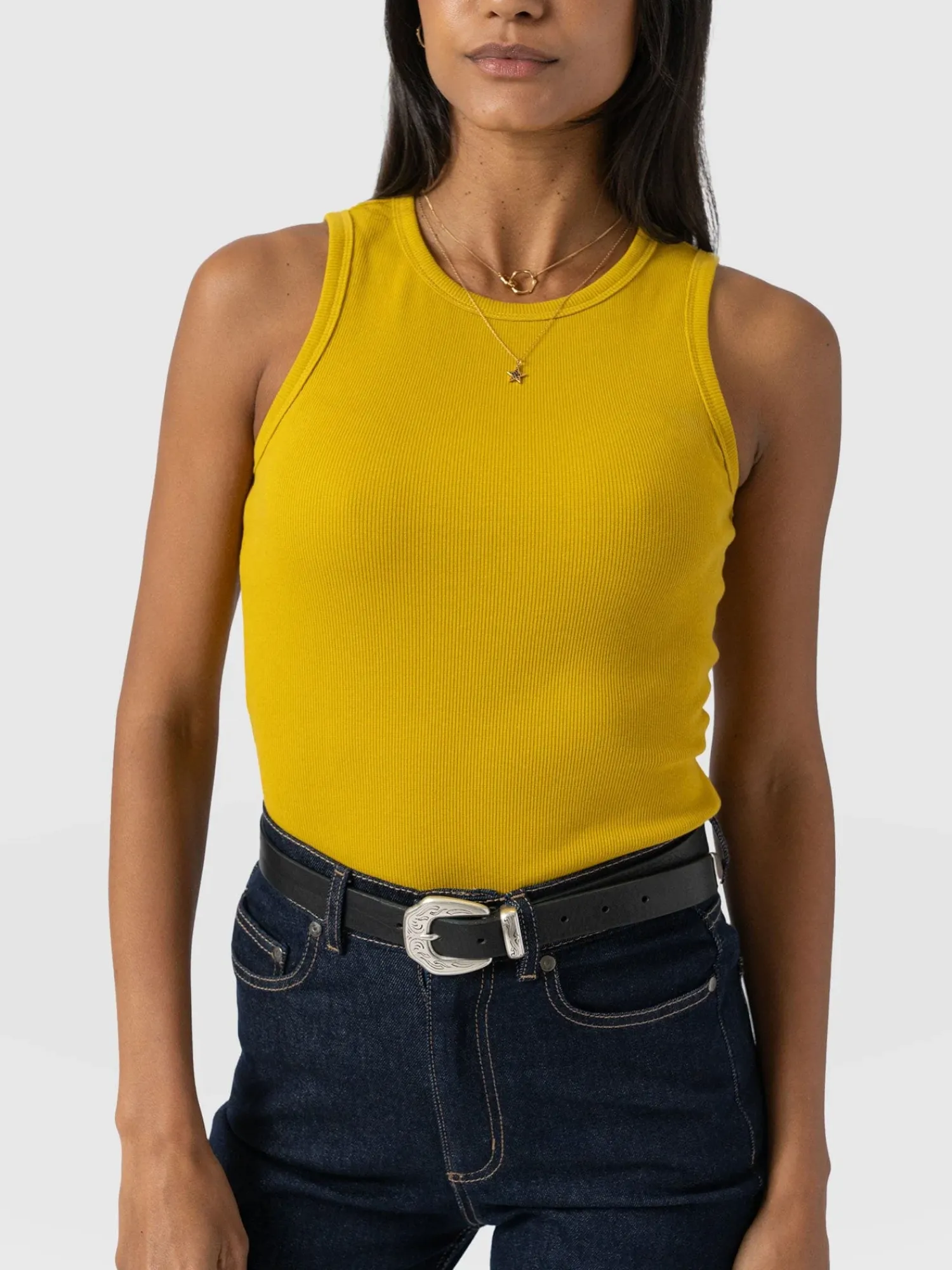 Discount Saint and Sofia Nova Racer Vest - Mustard