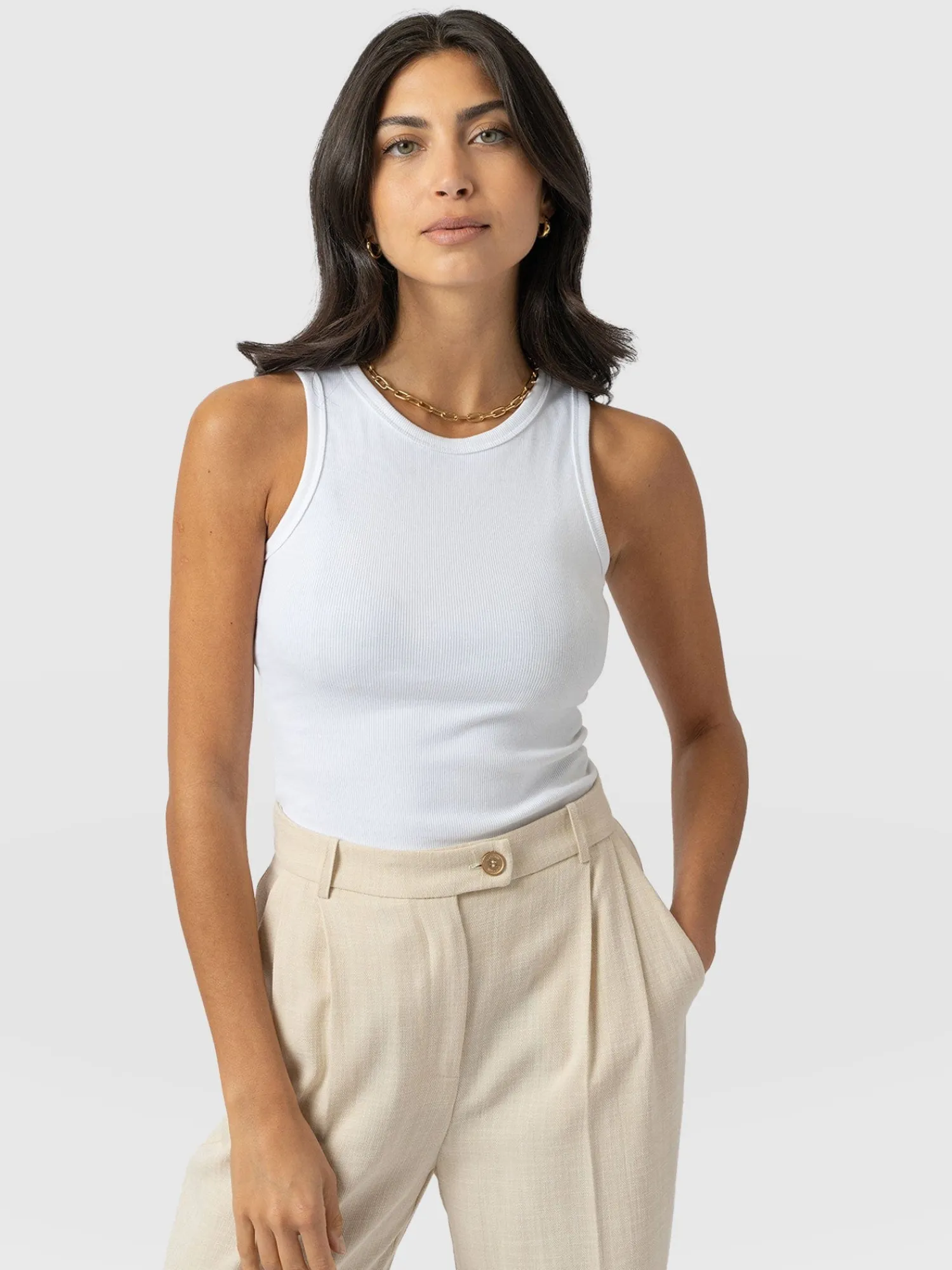 Online Saint and Sofia Nova Racer Vest - White