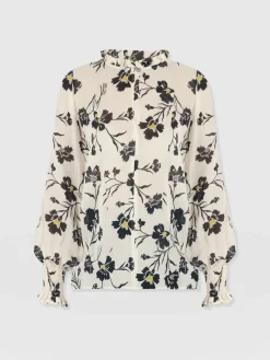 Hot Saint and Sofia Olivia Blouse - White Spring Floral