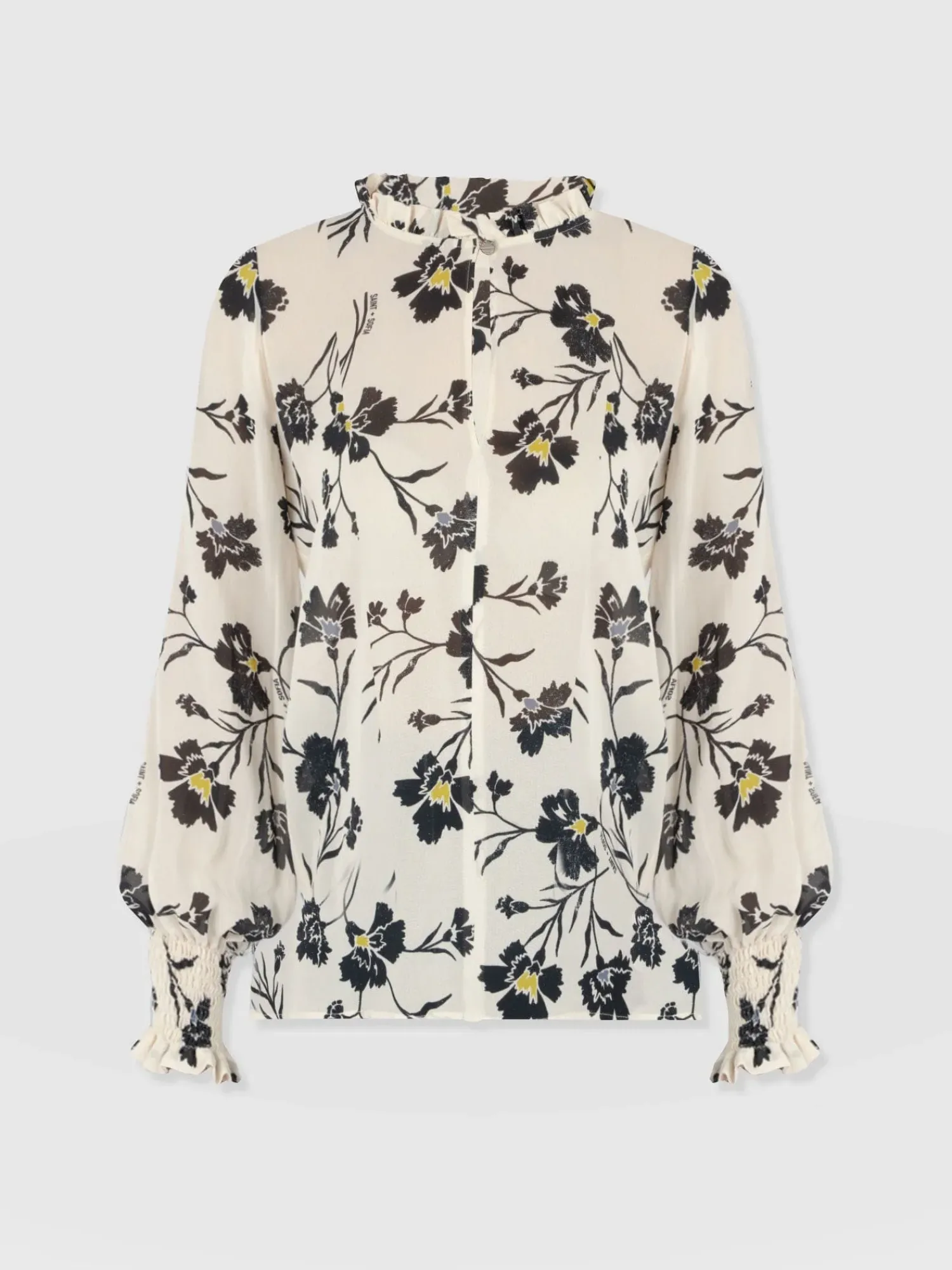 Hot Saint and Sofia Olivia Blouse - White Spring Floral