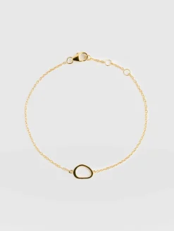 Best Saint and Sofia Organic Open Oval Bracelet - Gold