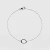 Discount Saint and Sofia Organic Open Oval Bracelet - Silver