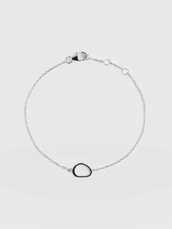 Discount Saint and Sofia Organic Open Oval Bracelet - Silver