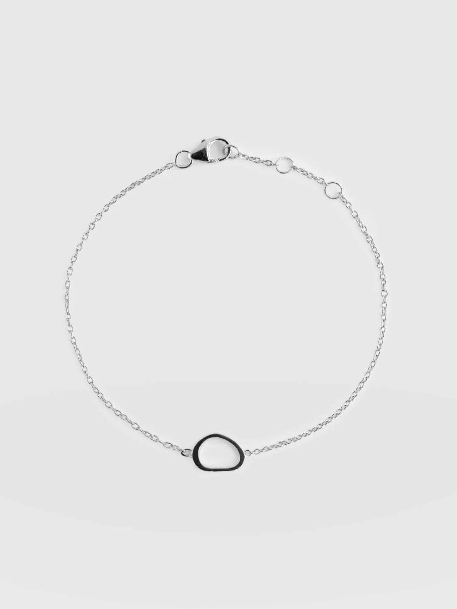 Discount Saint and Sofia Organic Open Oval Bracelet - Silver