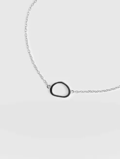 Discount Saint and Sofia Organic Open Oval Bracelet - Silver