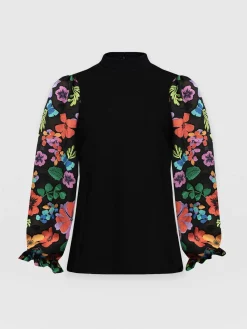 Clearance Saint and Sofia Penny Puff Sleeve Long Sleeve - Pop Floral