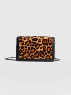 Outlet Saint and Sofia Primrose Wallet on Chain - Leopard