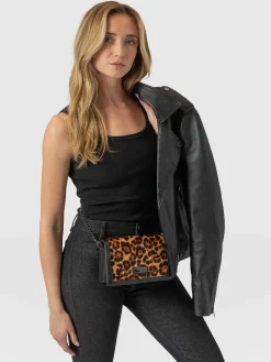 Outlet Saint and Sofia Primrose Wallet on Chain - Leopard