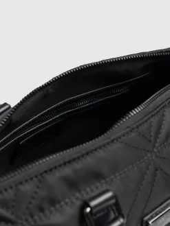Online Saint and Sofia Quilted Maeve Duffle Bag - Black