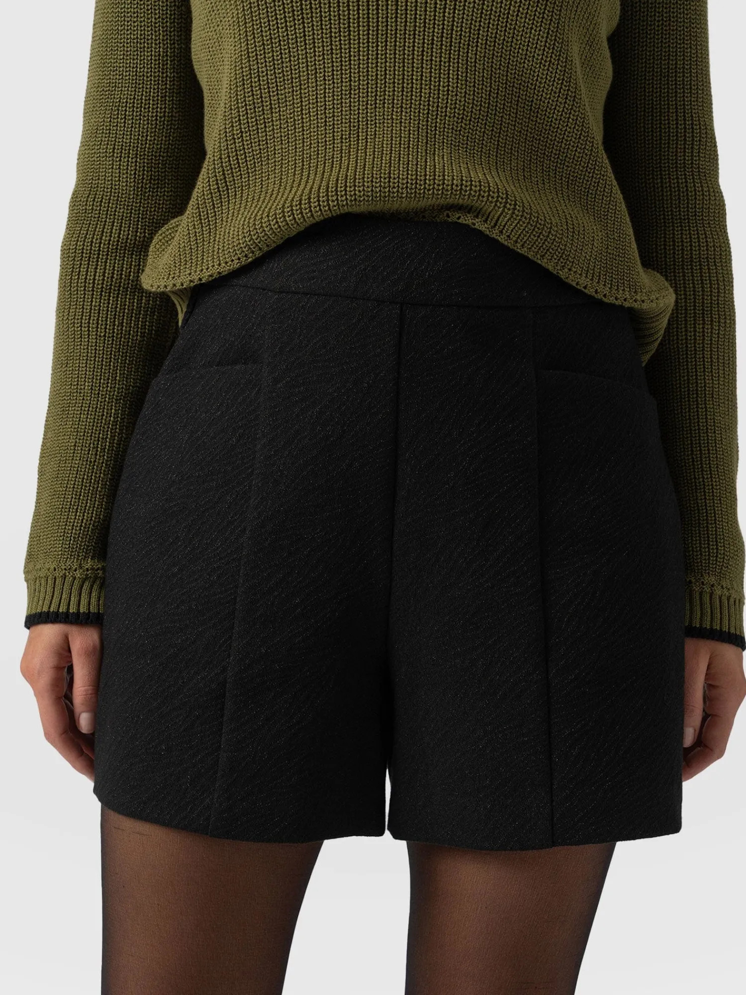 Online Saint and Sofia Ramone Short - Zebra Jacquard