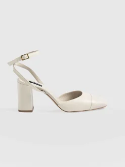 Discount Saint and Sofia Rayner Cap Toe Heel - Cream