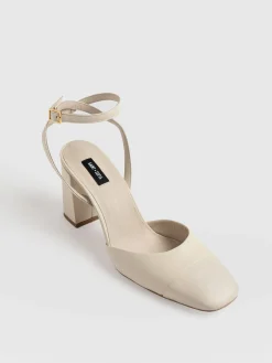 Discount Saint and Sofia Rayner Cap Toe Heel - Cream
