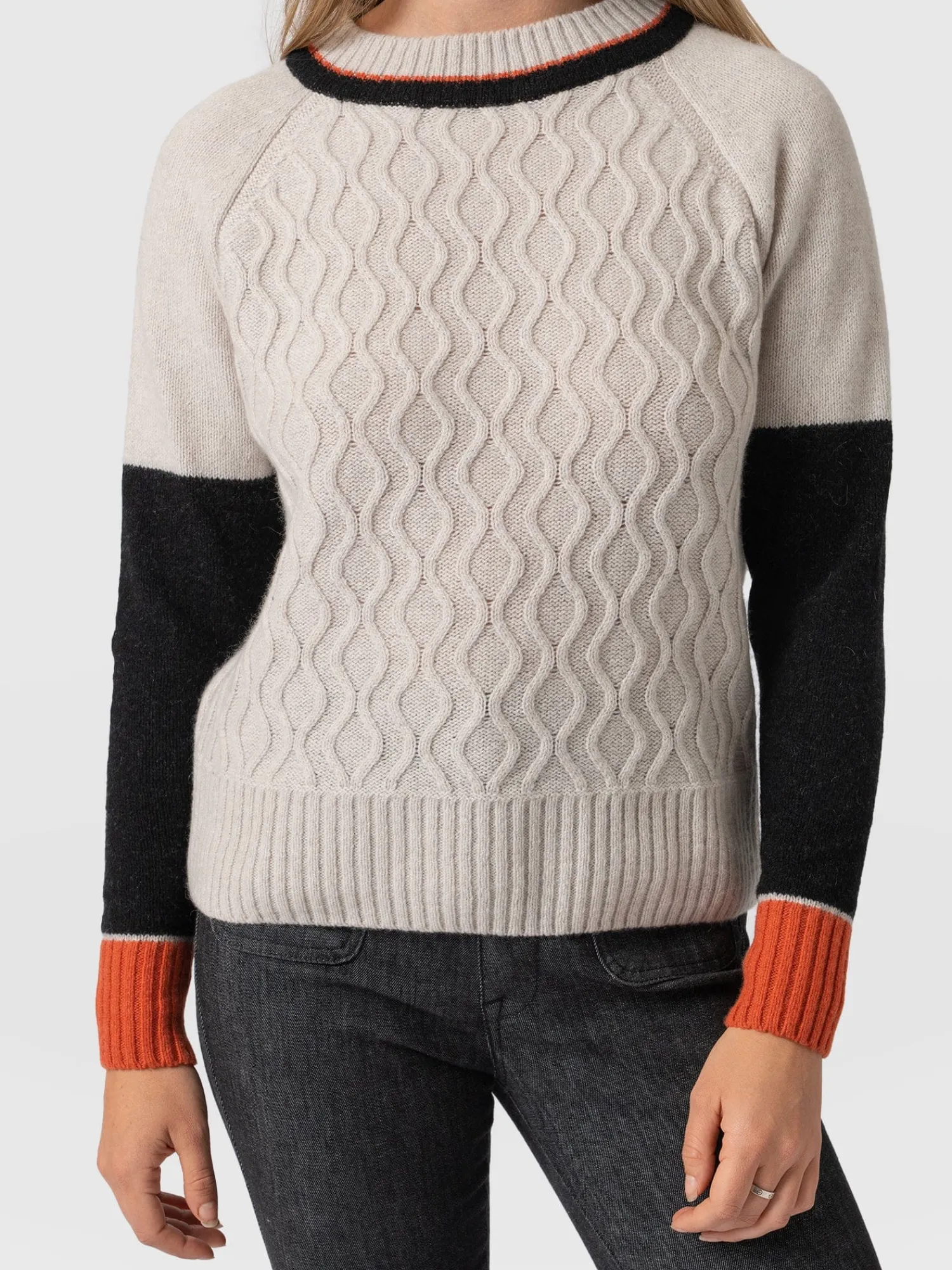 New Saint and Sofia Rayner Cashmere Jumper - Beige