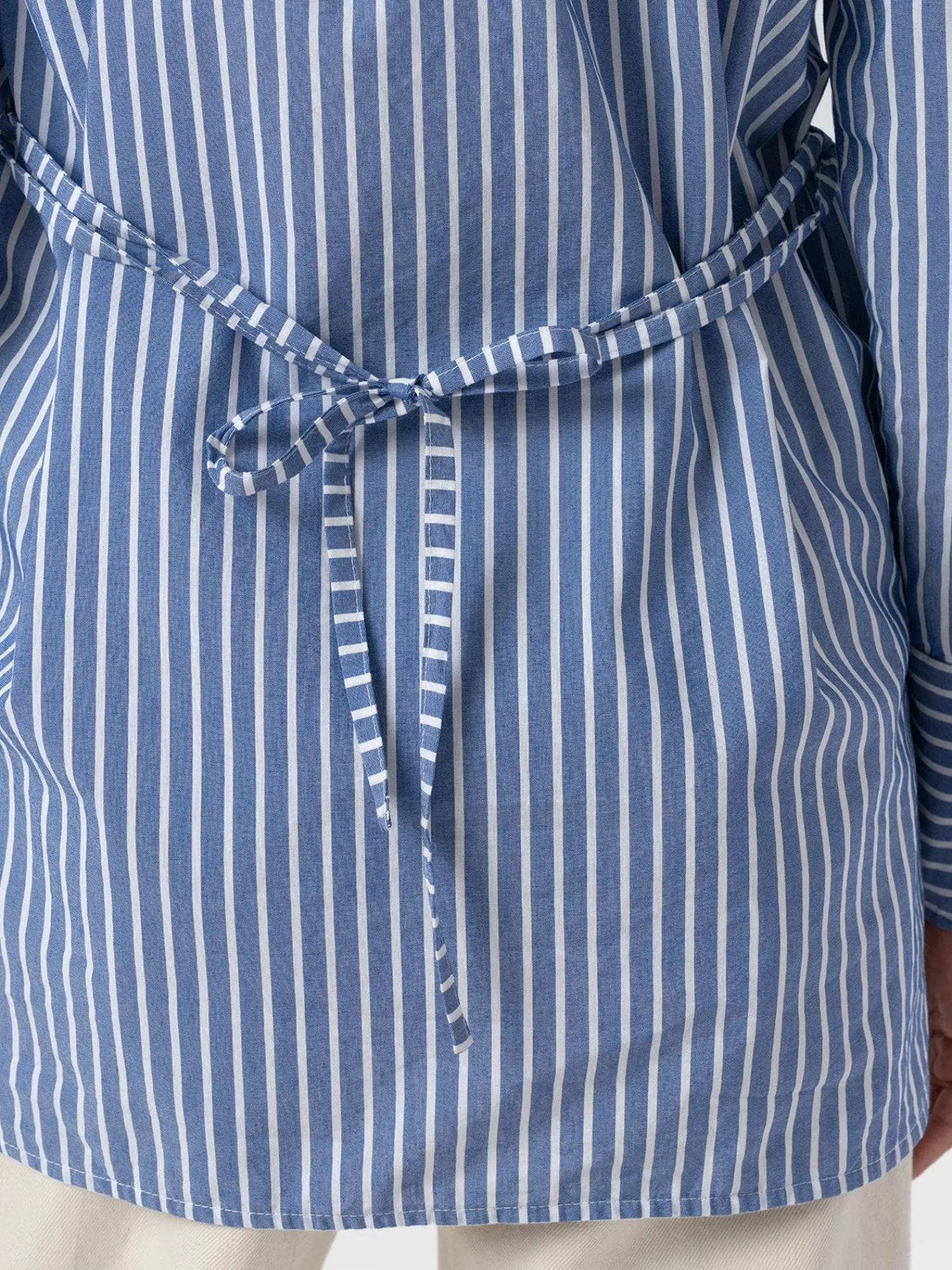 New Saint and Sofia Reagan Tie Shirt - Blue Stripe