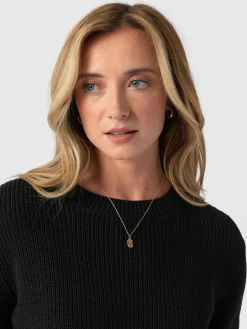 Sale Saint and Sofia Remy Crop Sweater - Black