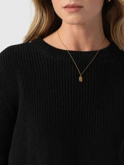 Sale Saint and Sofia Remy Crop Sweater - Black