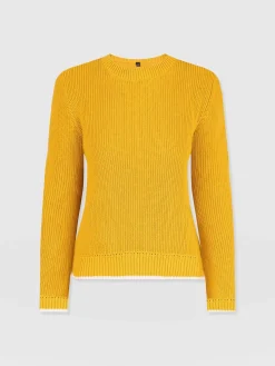 Fashion Saint and Sofia Remy Crop Sweater - Yellow