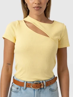 Sale Saint and Sofia Reveal Tee - Yellow