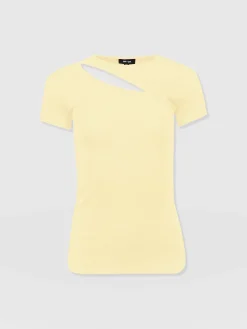 Sale Saint and Sofia Reveal Tee - Yellow