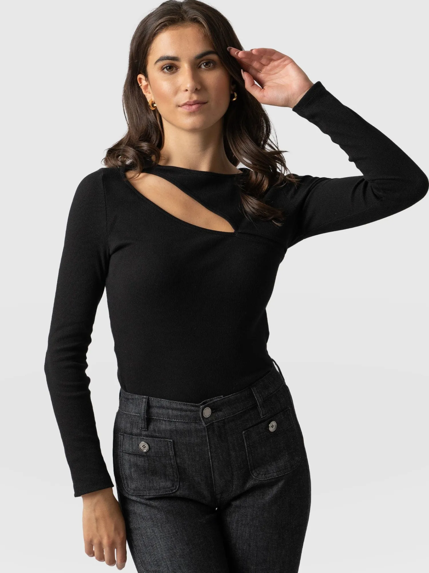 New Saint and Sofia Reveal Tee Long Sleeve - Black