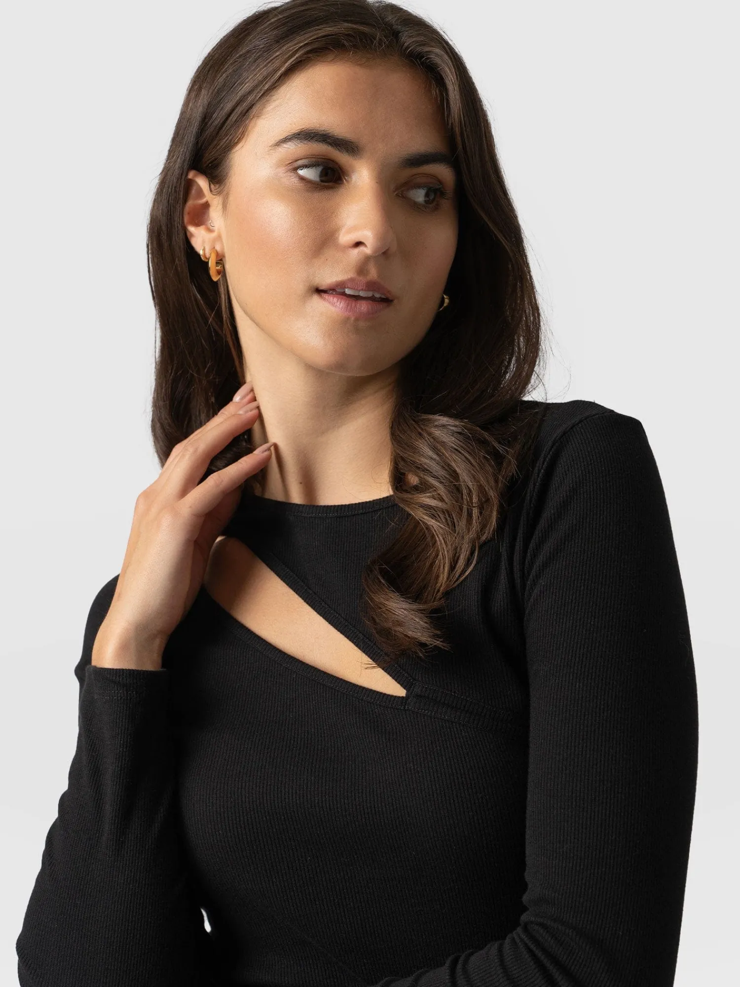 New Saint and Sofia Reveal Tee Long Sleeve - Black