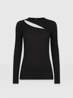New Saint and Sofia Reveal Tee Long Sleeve - Black