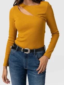 Clearance Saint and Sofia Reveal Tee Long Sleeve - Ochre