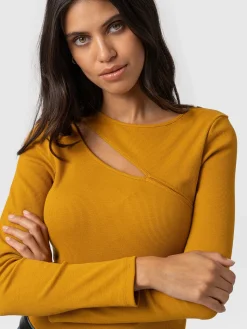 Clearance Saint and Sofia Reveal Tee Long Sleeve - Ochre
