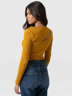 Clearance Saint and Sofia Reveal Tee Long Sleeve - Ochre