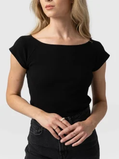 Outlet Saint and Sofia Riviera Tee - Black