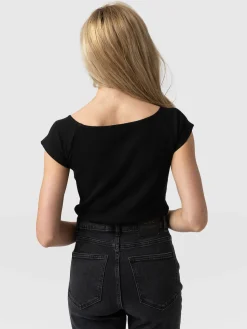Outlet Saint and Sofia Riviera Tee - Black